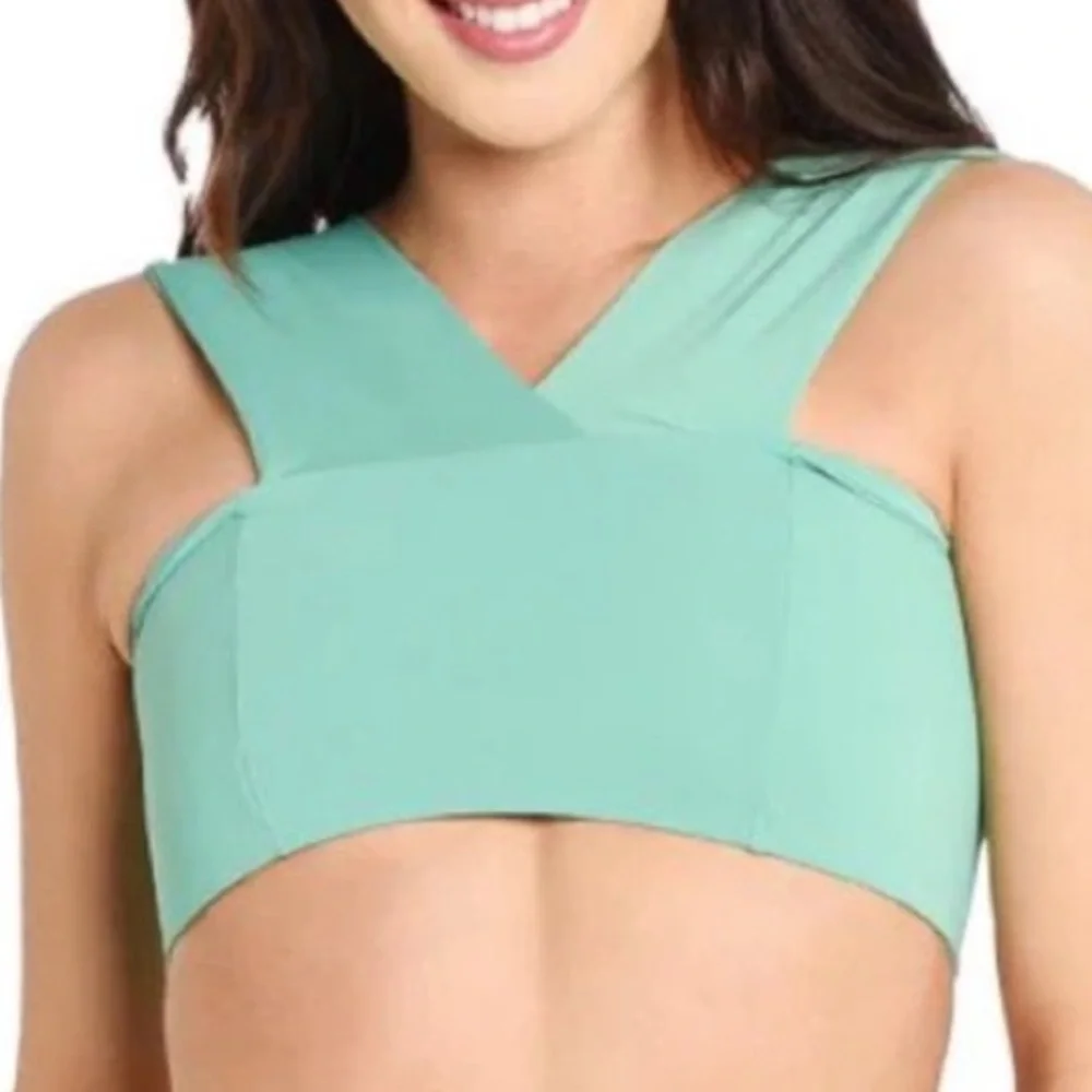 L*Space parker Bralette Bikini‎ Top Mint Green Women’s Size L nwot
